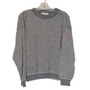 Corporate Gear by Munsingwear Houndstooth Sweater Size M Heritage Print …